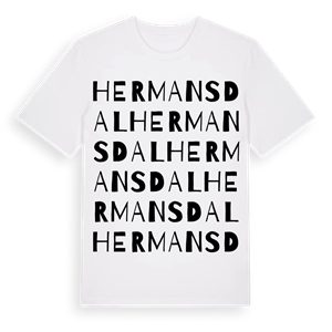 Hermansdal ordlek t-shirt – ekologisk bomull t-shirt från Pinshirt