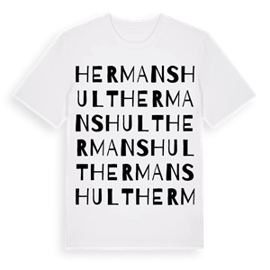 Hermanshult ordlek t-shirt – ekologisk bomull t-shirt från Pinshirt