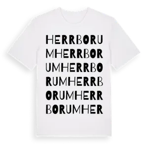 Herrborum ordlek t-shirt – ekologisk bomull t-shirt från Pinshirt