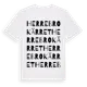 White t-shirt med Herrebrokärret ordlek t-shirt