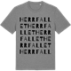Mid Heather Gray t-shirt med Herrfallet ordlek t-shirt