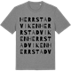 Mid Heather Gray t-shirt med Herrstadviken ordlek t-shirt