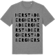 Mid Heather Gray t-shirt med Herstadberg ordlek t-shirt