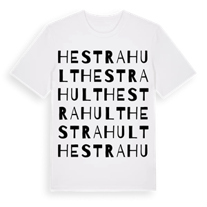 Hestrahult ordlek t-shirt – ekologisk bomull t-shirt från Pinshirt