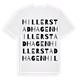 White t-shirt med Hillerstadhagen ordlek t-shirt