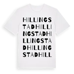 Hillingstad ordlek t-shirt – ekologisk bomull t-shirt från Pinshirt