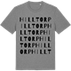 Mid Heather Gray t-shirt med Hilltorp ordlek t-shirt