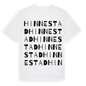 Hinnestad ordlek t-shirt – ekologisk bomull t-shirt från Pinshirt