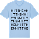 Blue Soul t-shirt med Hitthem ordlek t-shirt