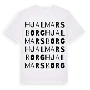 Hjalmarsborg ordlek t-shirt – ekologisk bomull t-shirt från Pinshirt