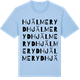 Blue Soul t-shirt med Hjälmeryd ordlek t-shirt