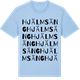 Blue Soul t-shirt med Hjälmsäng ordlek t-shirt