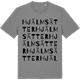 Mid Heather Gray t-shirt med Hjälmsätter ordlek t-shirt