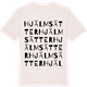 Vintage White t-shirt med Hjälmsätter ordlek t-shirt