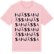 Pink Cotton t-shirt med Hjässa ordlek t-shirt