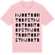 Pink Cotton t-shirt med Hjortrontorpet ordlek t-shirt