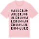 Pink Cotton t-shirt med Hjulerum ordlek t-shirt