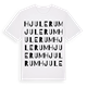 White t-shirt med Hjulerum ordlek t-shirt