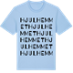 Blue Soul t-shirt med Hjulhemmet ordlek t-shirt