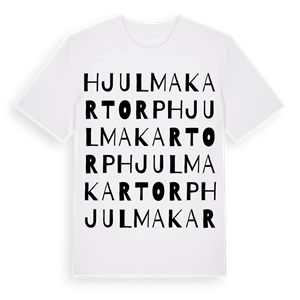 Hjulmakartorp ordlek t-shirt – ekologisk bomull t-shirt från Pinshirt