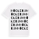 White t-shirt med Höckerum ordlek t-shirt