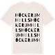 Vintage White t-shirt med Höckerum Hills ordlek t-shirt