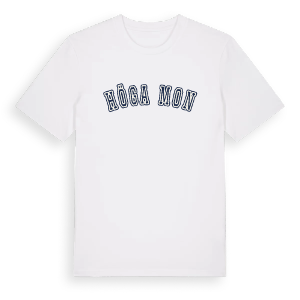 Höga mon college t-shirt – ekologisk bomull t-shirt från Pinshirt