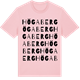 Pink Cotton t-shirt med Högaberg ordlek t-shirt