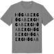 Mid Heather Gray t-shirt med Högaberg ordlek t-shirt