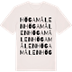 Vintage White t-shirt med Högamålen ordlek t-shirt
