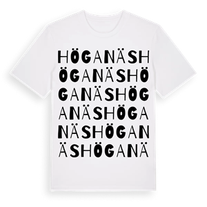 Höganäs ordlek t-shirt – ekologisk bomull t-shirt från Pinshirt