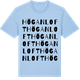 Blue Soul t-shirt med Höganloft ordlek t-shirt
