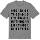 Mid Heather Gray t-shirt med Höganloft ordlek t-shirt