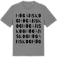 Mid Heather Gray t-shirt med Höganskog ordlek t-shirt