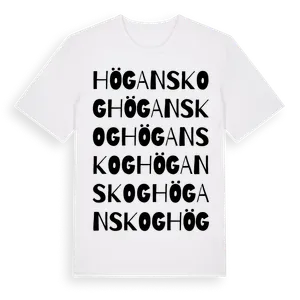 Höganskog ordlek t-shirt – ekologisk bomull t-shirt från Pinshirt