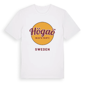 Högaö cirkel t-shirt – ekologisk bomull t-shirt från Pinshirt