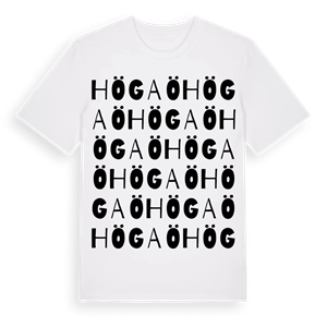 Högaö ordlek t-shirt – ekologisk bomull t-shirt från Pinshirt