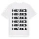 White t-shirt med Hogården ordlek t-shirt