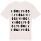 Vintage White t-shirt med Högby ordlek t-shirt