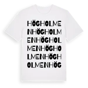 Högholmen ordlek t-shirt – ekologisk bomull t-shirt från Pinshirt