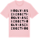 Pink Cotton t-shirt med Högkvarseberget ordlek t-shirt