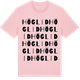 Pink Cotton t-shirt med Höglid ordlek t-shirt