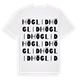 White t-shirt med Höglid ordlek t-shirt