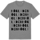 Mid Heather Gray t-shirt med Högliden ordlek t-shirt