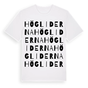 Högliderna ordlek t-shirt – ekologisk bomull t-shirt från Pinshirt