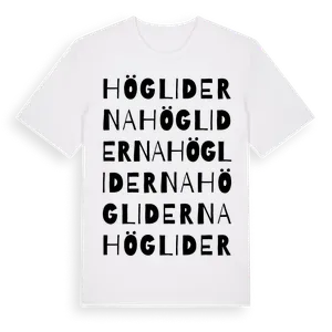 Högliderna ordlek t-shirt – ekologisk bomull t-shirt från Pinshirt