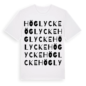 Höglycke ordlek t-shirt – ekologisk bomull t-shirt från Pinshirt