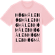 Pink Cotton t-shirt med Högmålen ordlek t-shirt