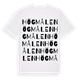 White t-shirt med Högmålen ordlek t-shirt