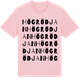Pink Cotton t-shirt med Högrödjan ordlek t-shirt